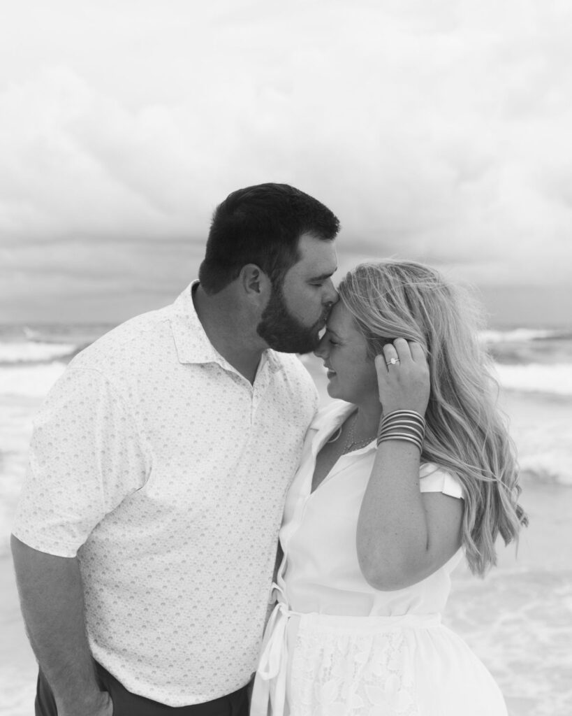 Couple portrait during an extended family beach session in Destin Florida
