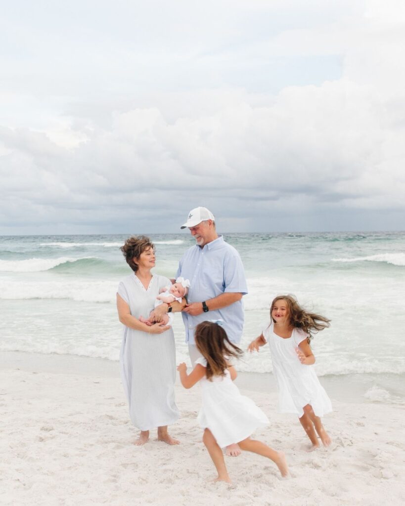 Extended family beach session at The Henderson Resort in Destin Florida