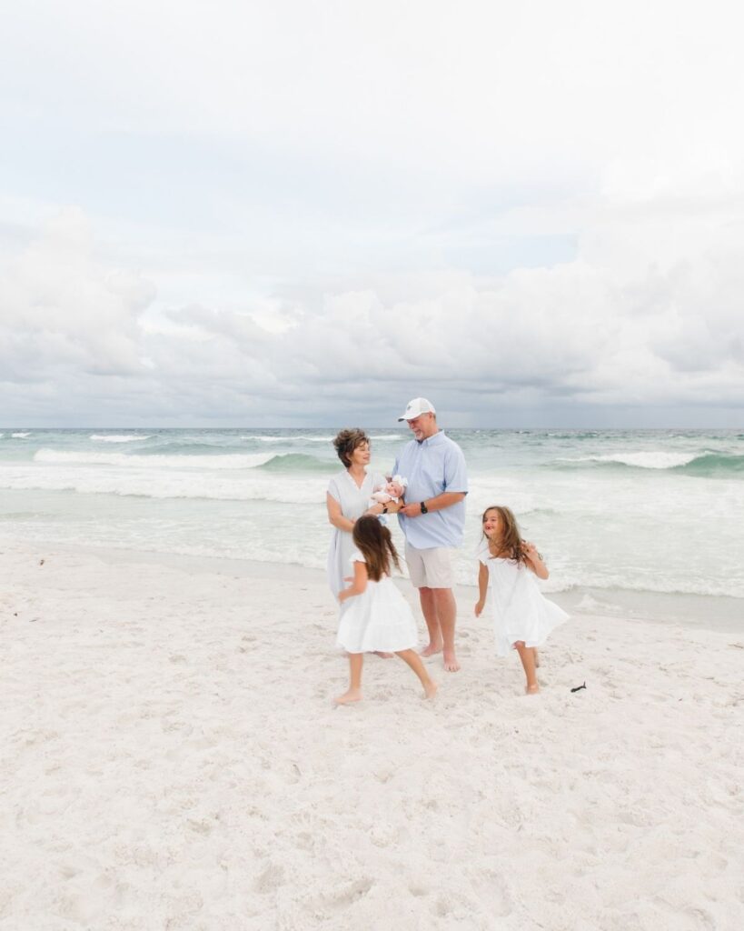 Extended family beach session at The Henderson Resort in Destin Florida