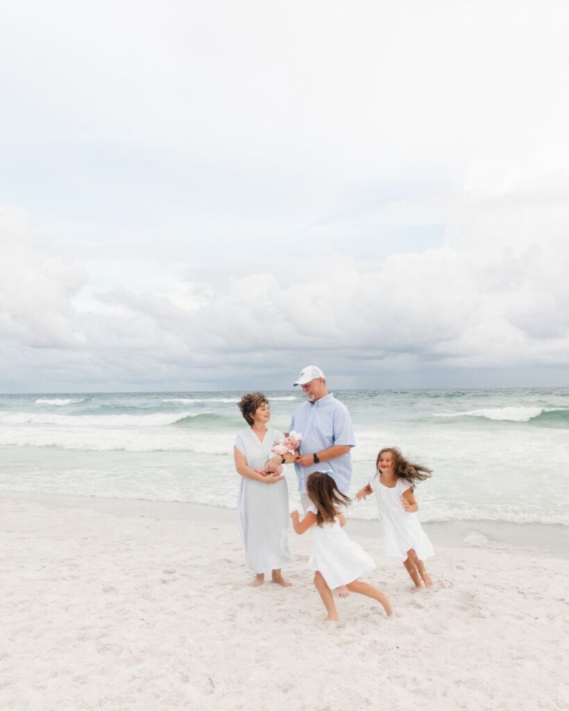 Extended family beach session at The Henderson Resort in Destin Florida